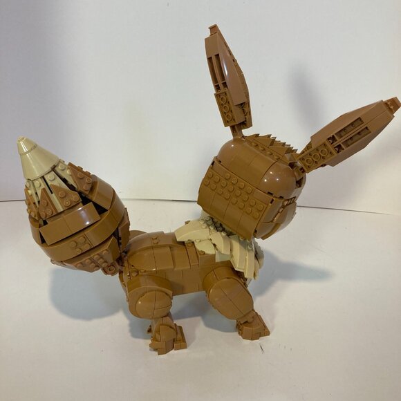Pokemon Mega Construx Jumbo Eevee Figure HDL84 Complete Set - Picture 5 of 9